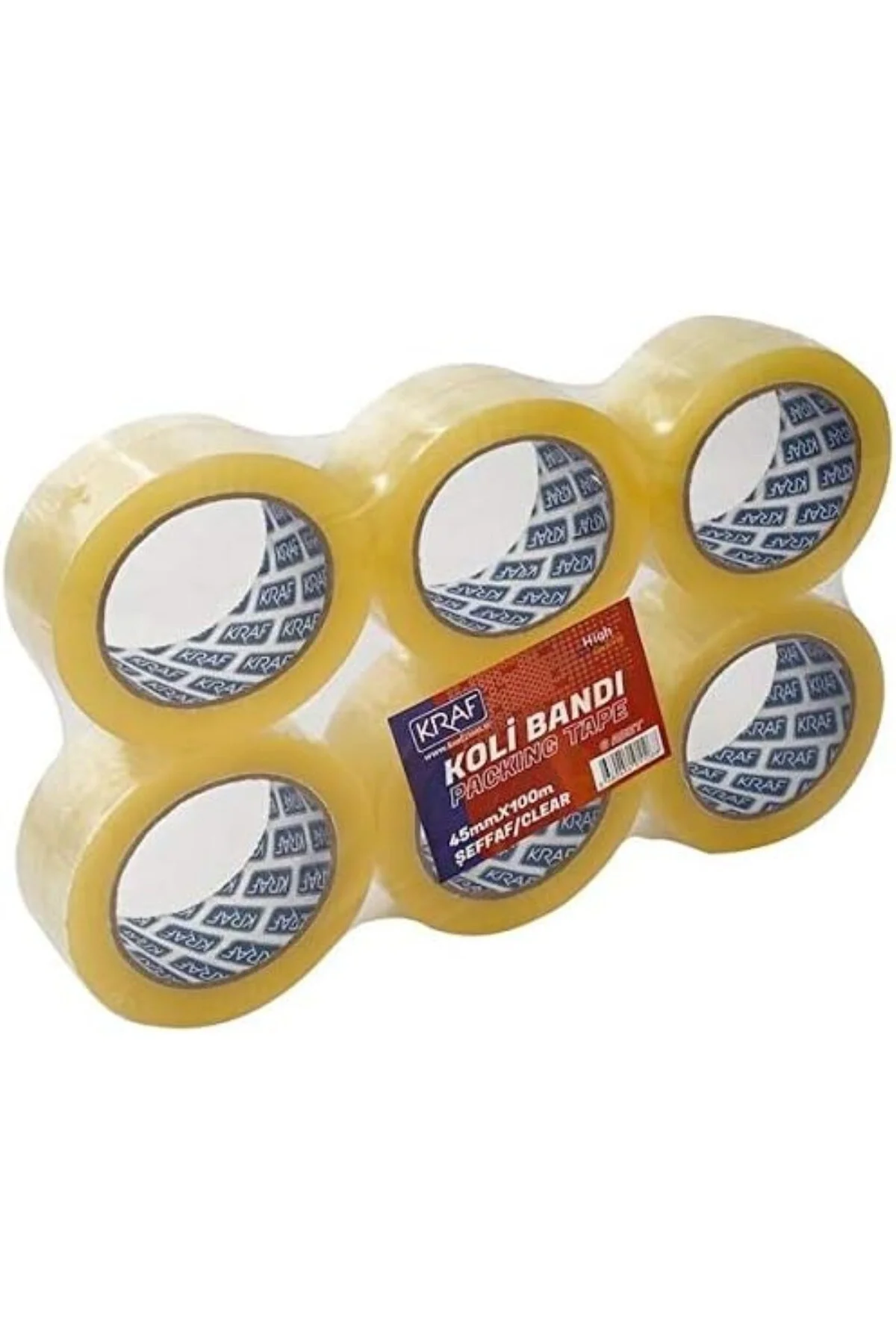 Bant Koli Şeffaf 45Cmx100M 6 Lı Paket