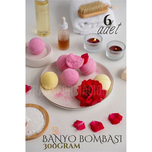 Banyo Bombası Jakuzi Küvet Banyo Bombası Topu 6 adet 300 Gr Banyo Bombası Jakuzi Küvet Banyo Bombası Topu 6 adet 300 Gr