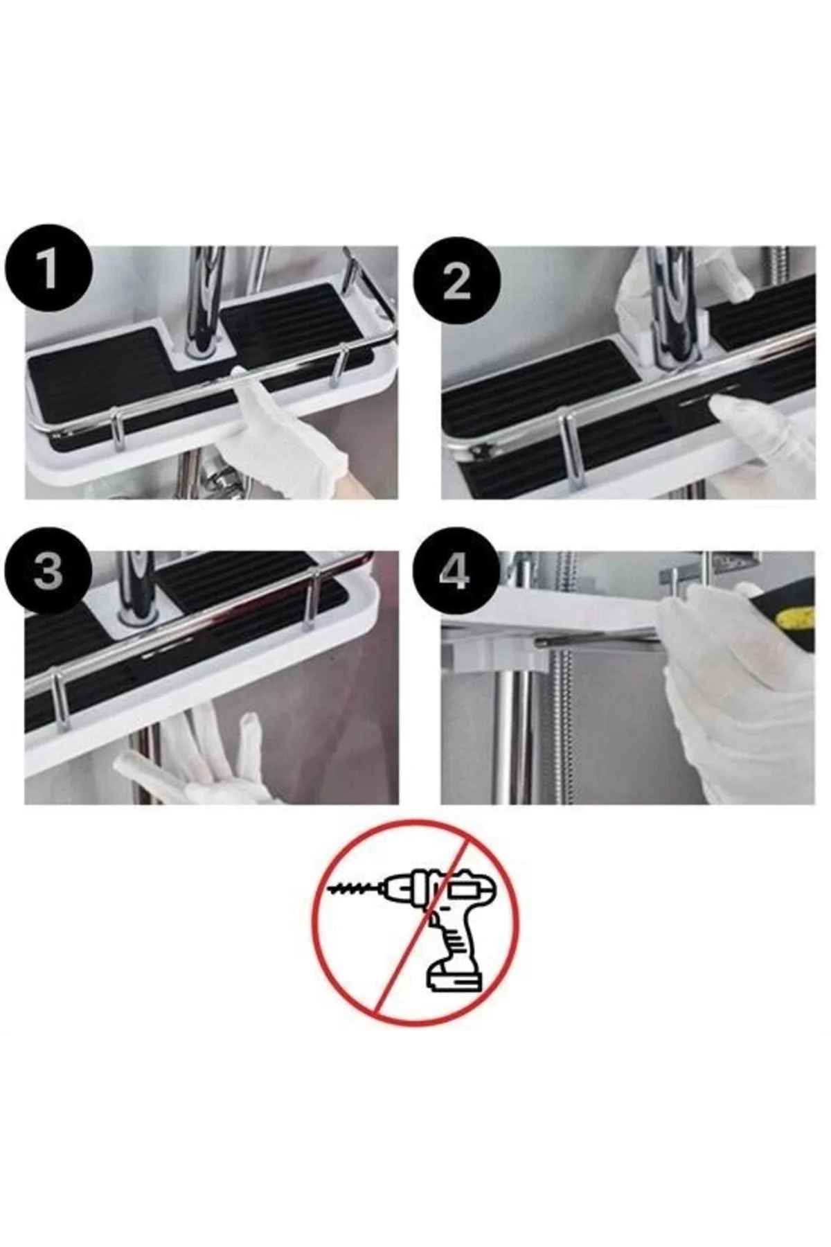 Banyo Direğine Asılabilir Köşelik Şampuanlık Sabunluk Çift Askılı