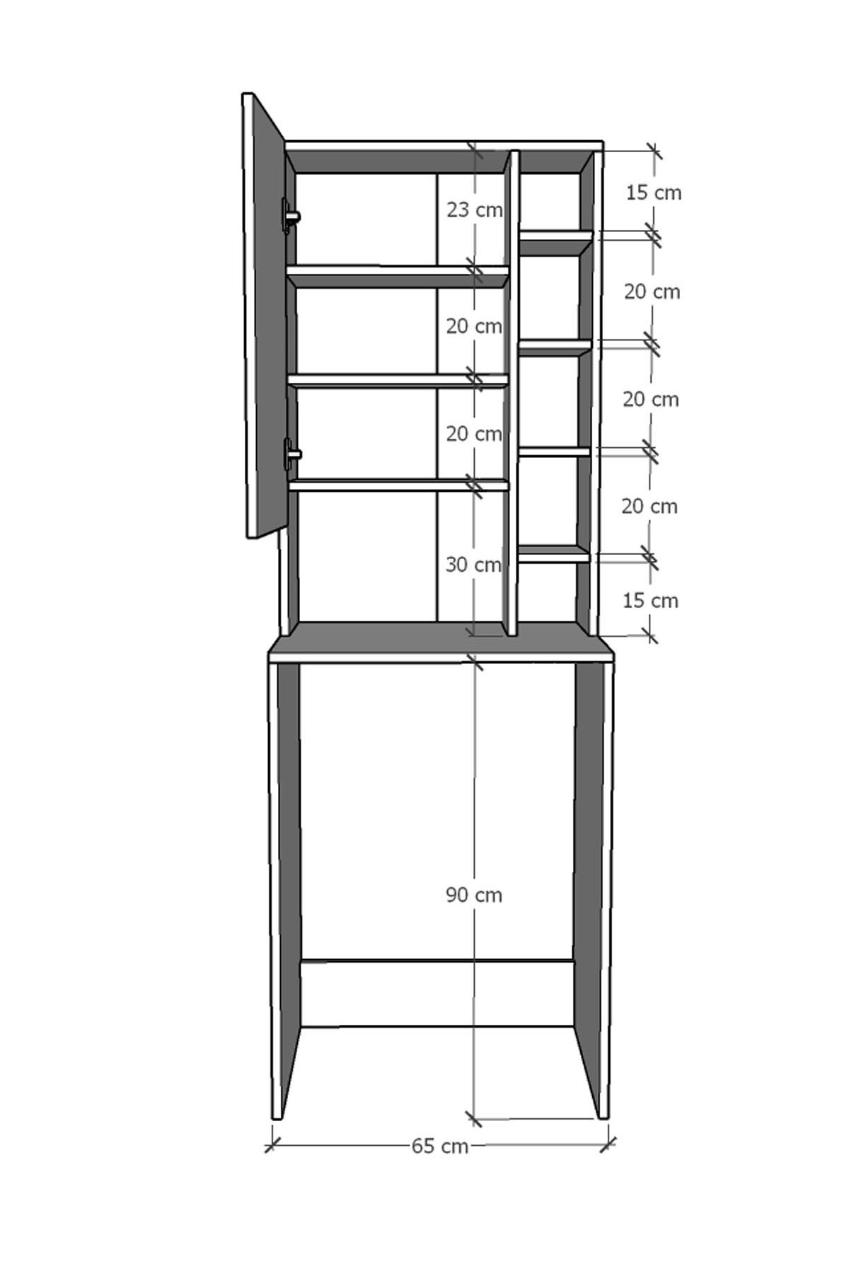 Asra Trend Banyo Dolabı Bd-02 Antrasit