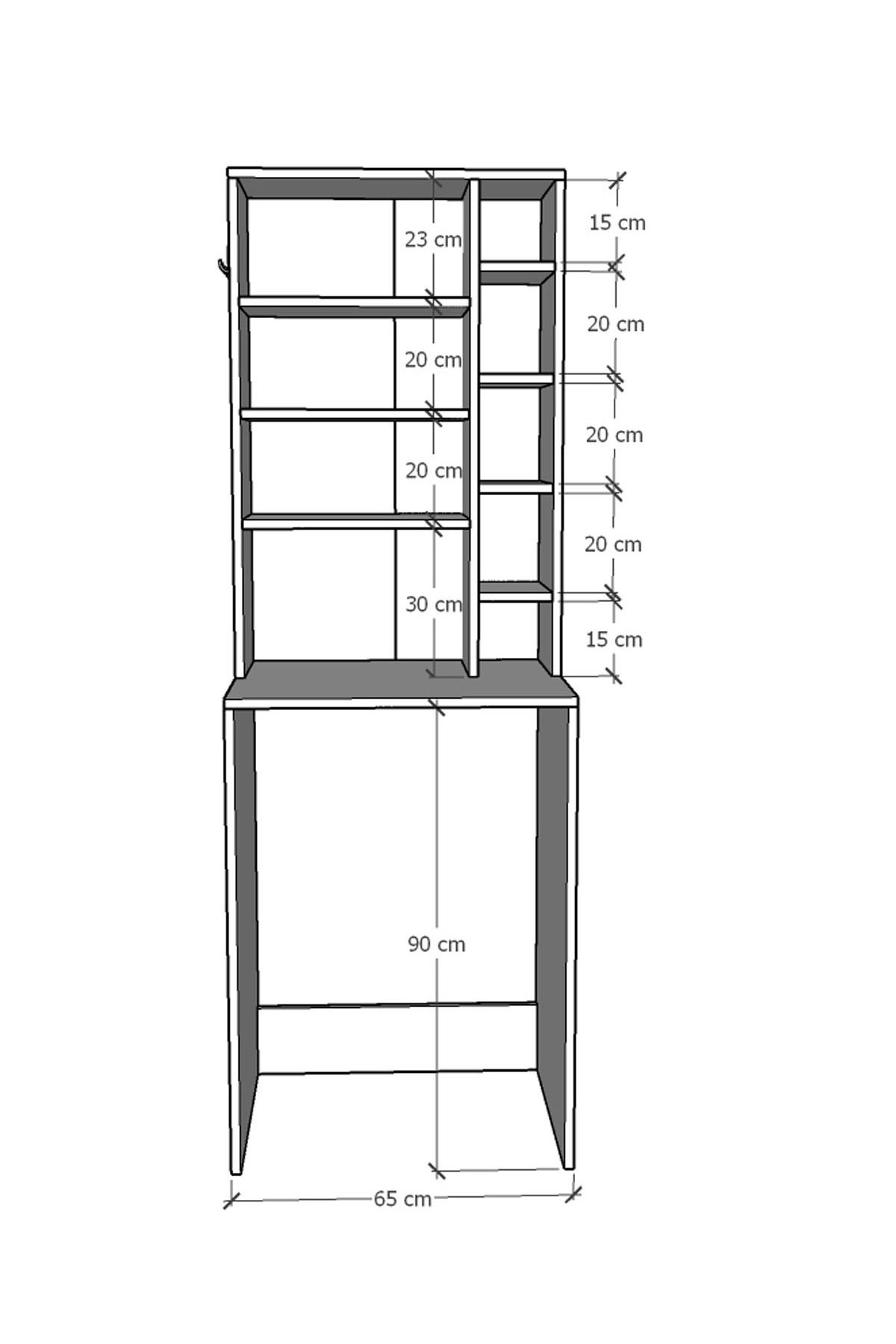 Asra Trend Banyo Dolabi Bd-03 Beyaz