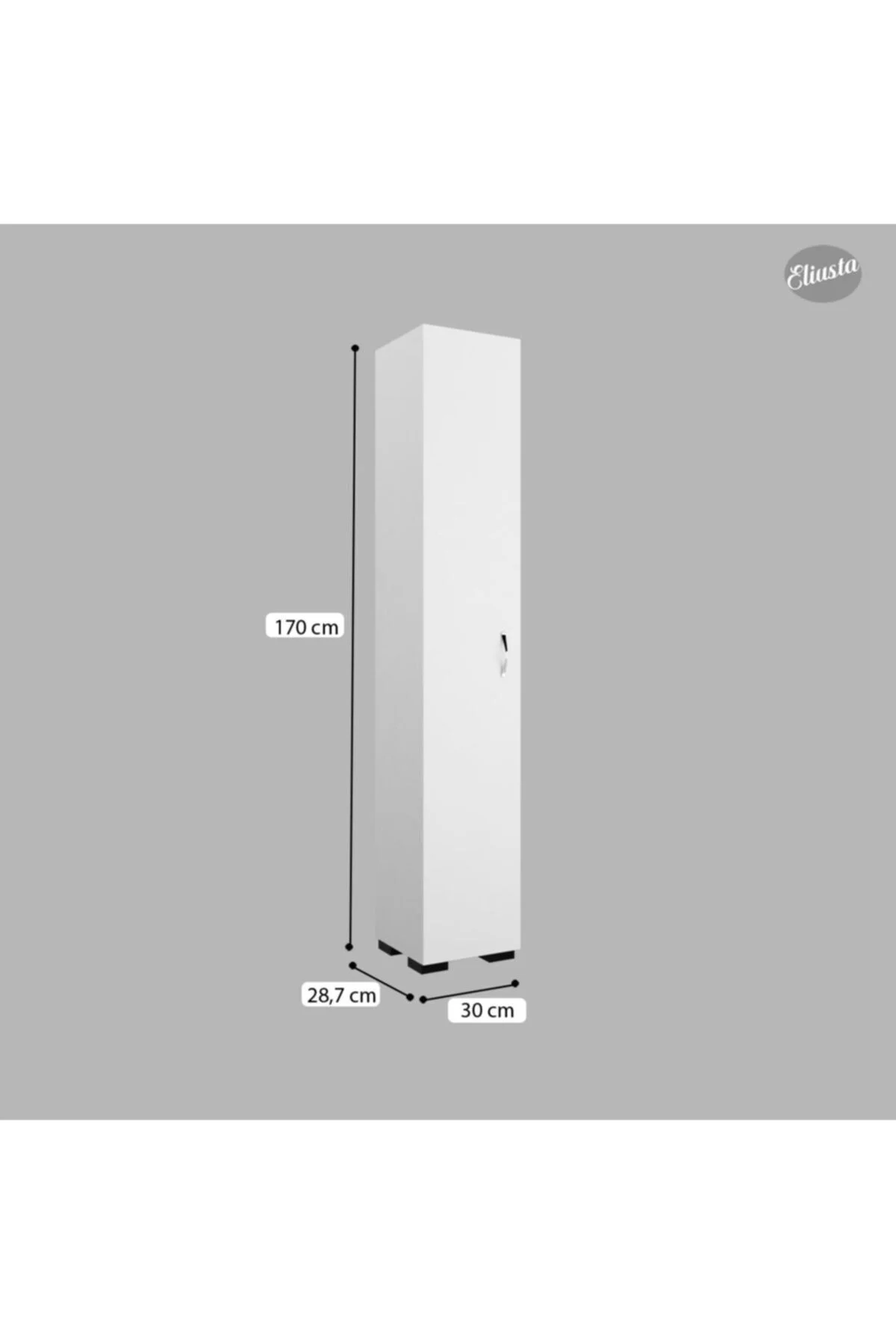 Banyo Dolabı Çok Amaçlı Dolap 5 Raflı Mutfak Dolabı Ofis Dolabı T