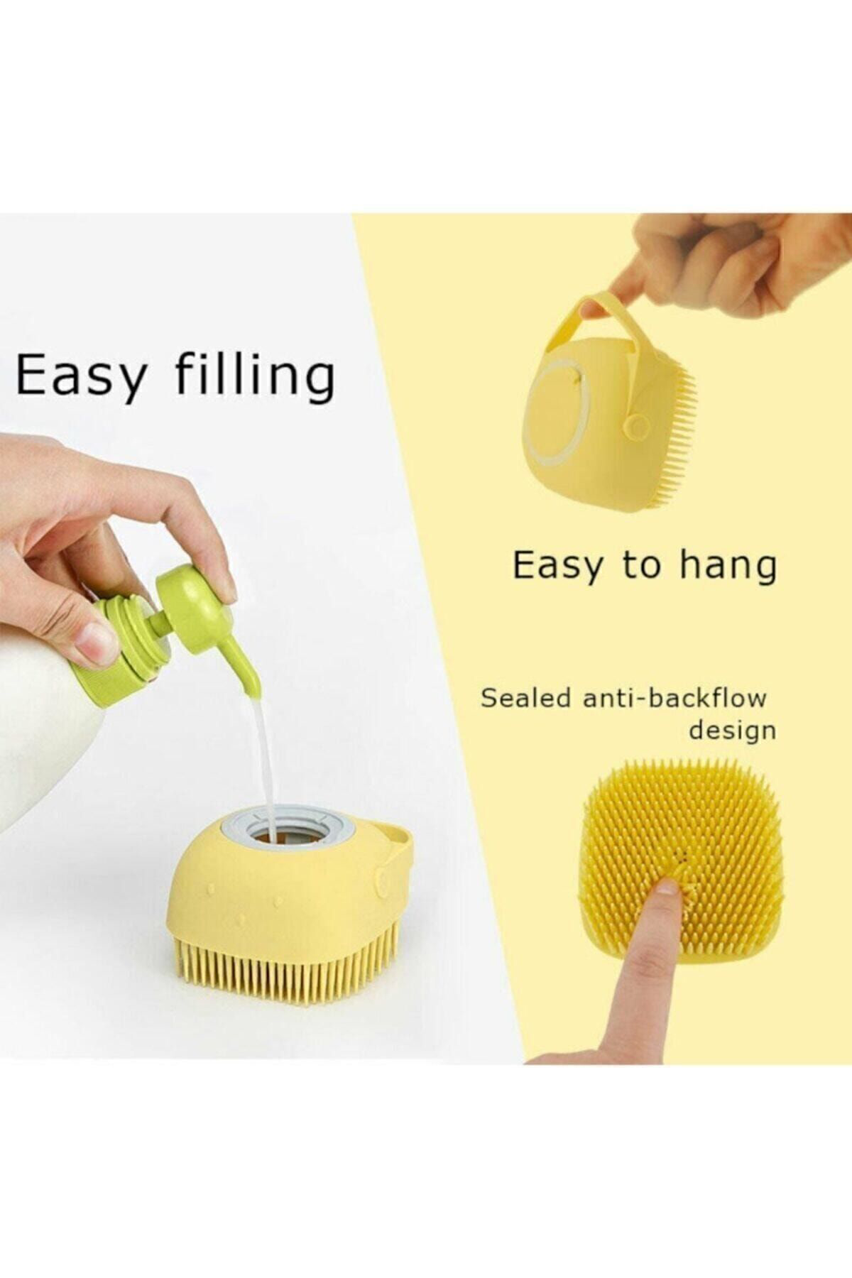 Banyo Duş Kesesi Sabun Duş Jeli Hazneli Masaj Fırçası Lif Kese Do