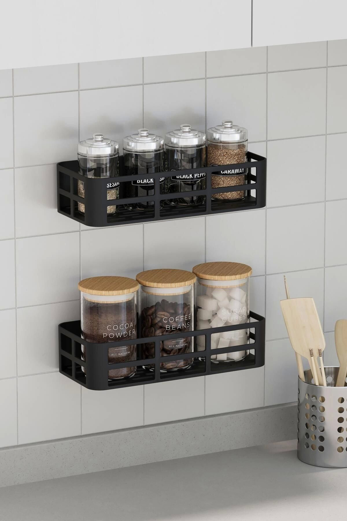 Costurera  Banyo Duş Rafı 2'Li Yapışkanlı Ve Deliksiz Duş Organizer Suya Day