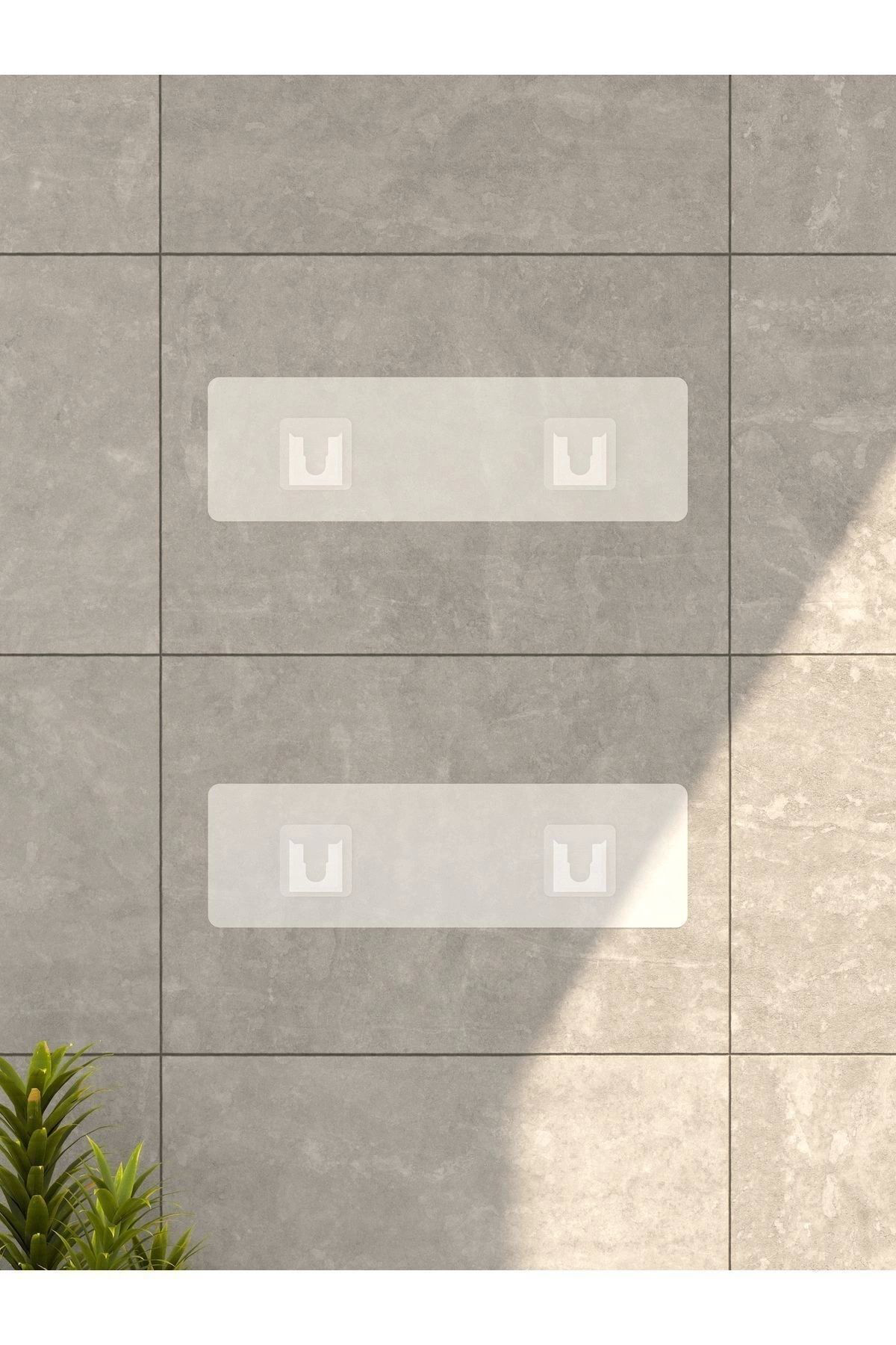 Costurera  Banyo Duş Rafı 2'Li Yapışkanlı Ve Deliksiz Duş Organizer Suya Day