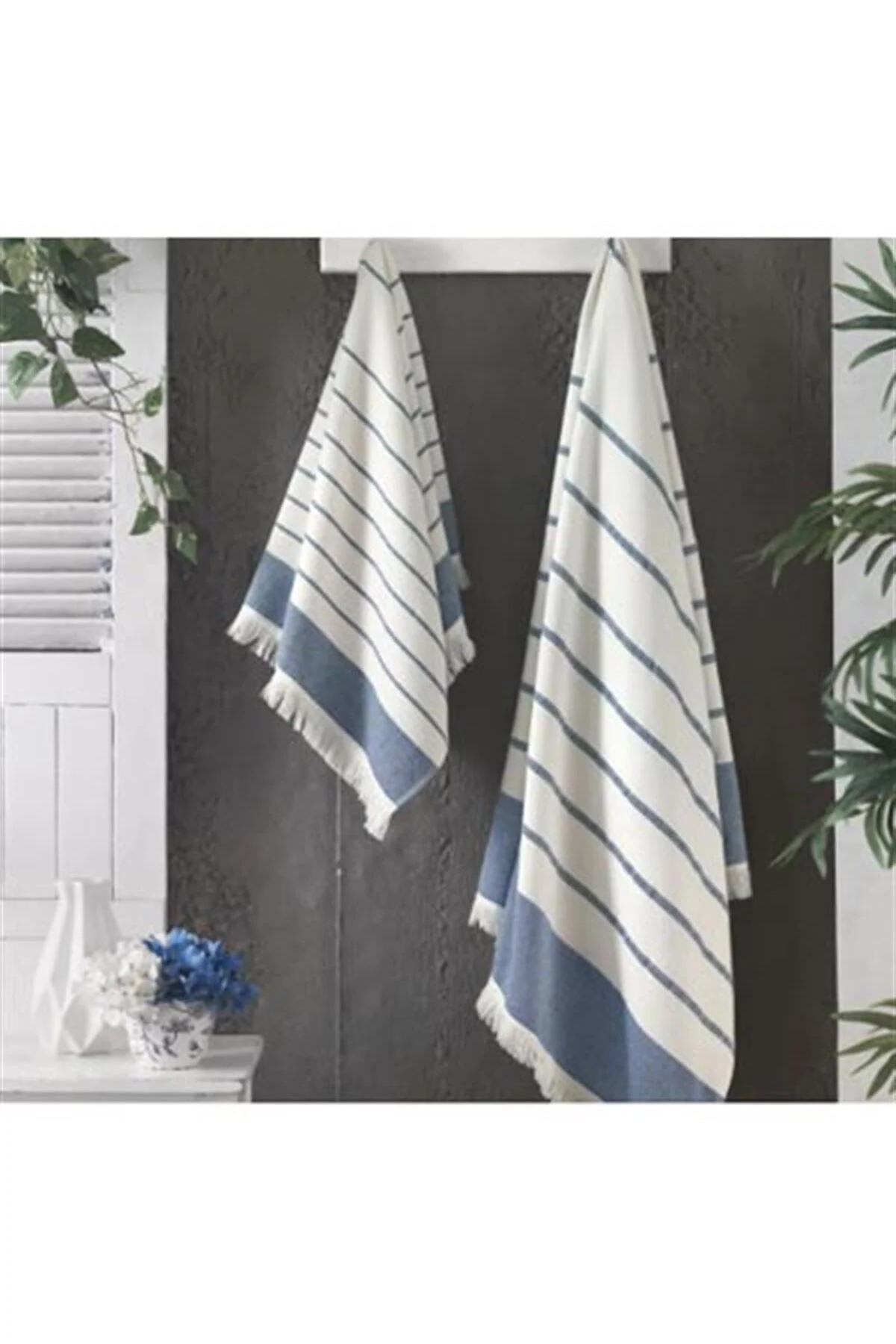 Banyo Havlu 80*160 Cm Bogo Mavi