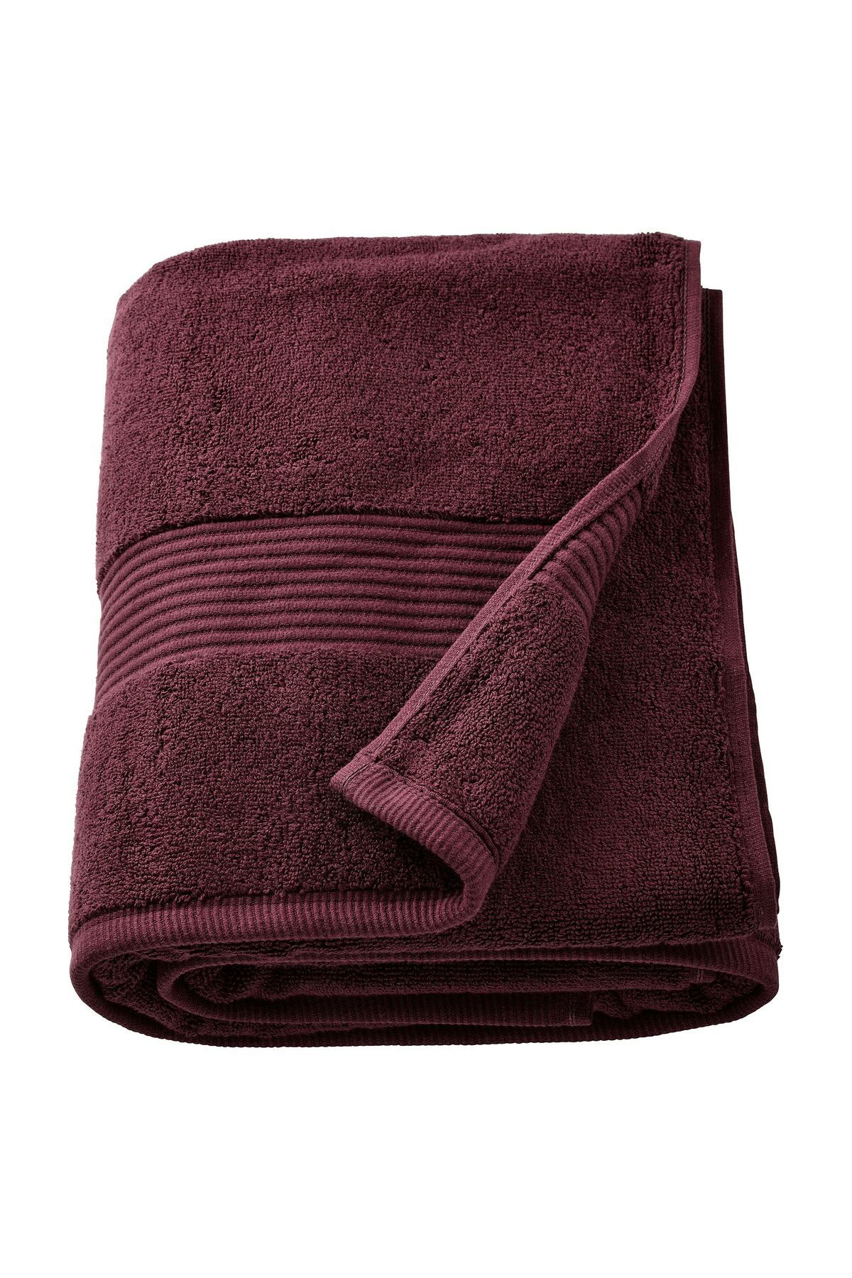 Fredriksjön Banyo Havlusu, Koyu Kırmızı, 100X150 Cm