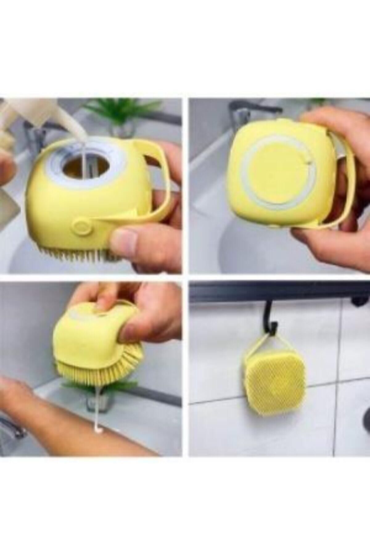 Banyo Kesesi Sırt Kesesi Silikon Kese Lif Hazneli