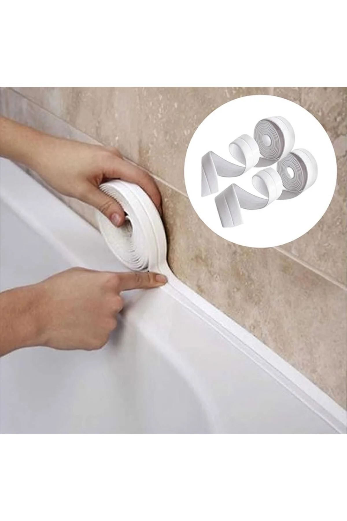 Banyo Küvet Lavabo Sızdırmaz Izolasyon Bant Beyaz
