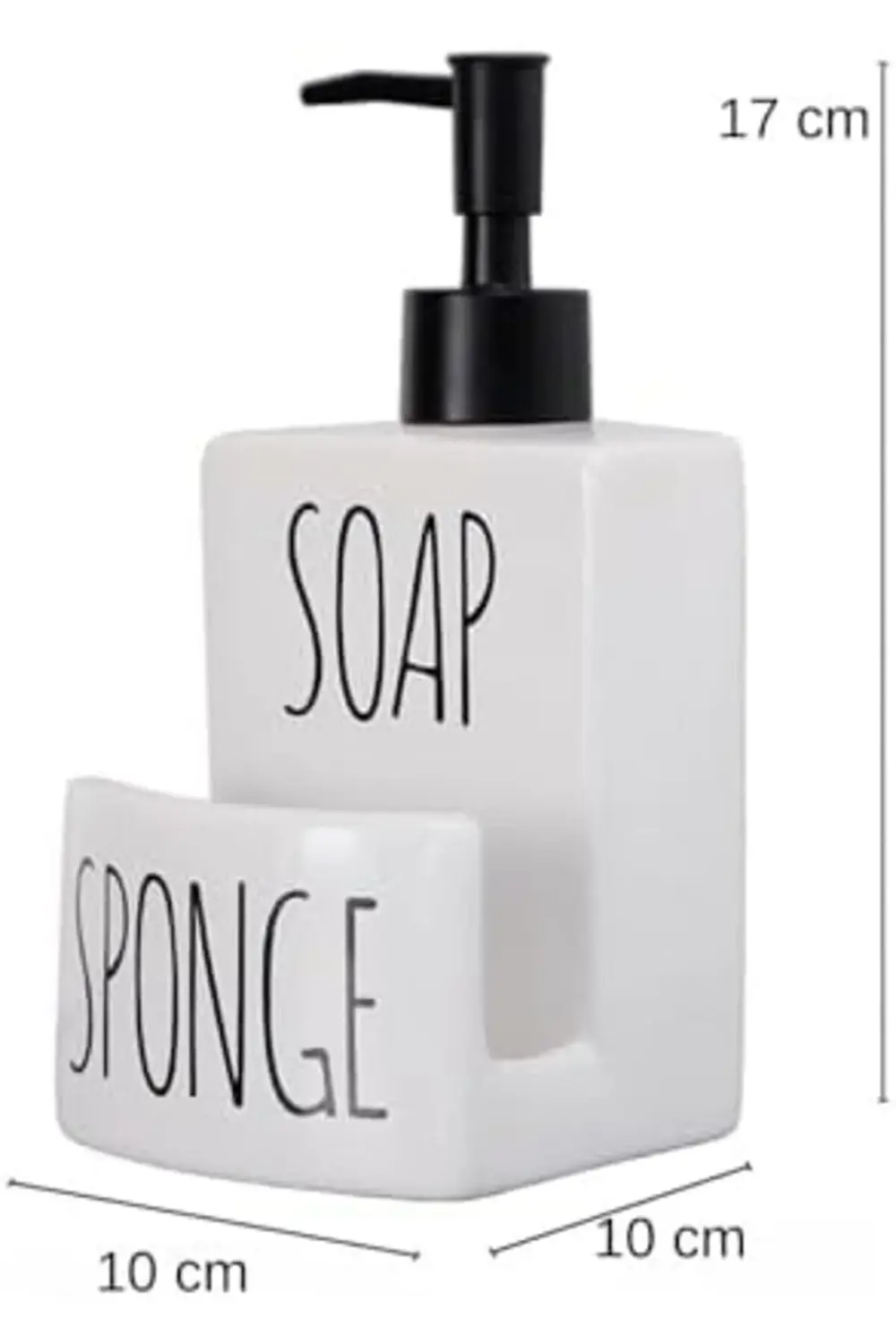 Banyo Mutfak Sıvı Katı Sabunluk Beyaz 1178227