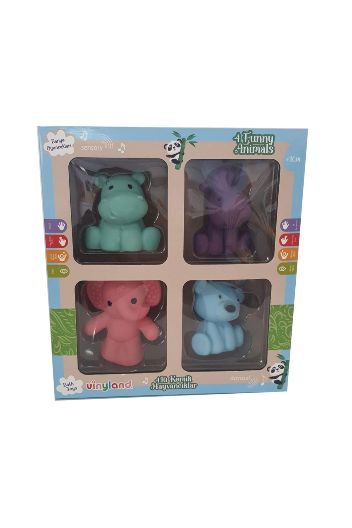 Oyuncak Store Banyo Oyuncaklari 4 Lü Komik Hayvanlar