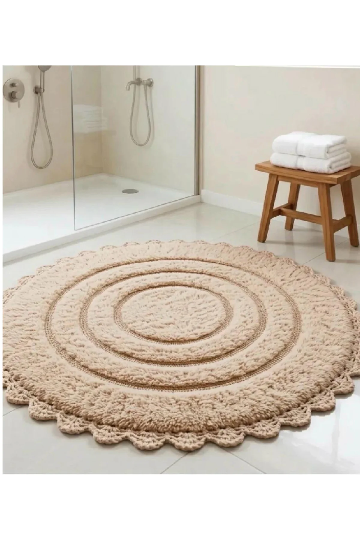 BANYO PASPASI (100-105 CM %100 PAMUK -KENARLARI EL İŞİ) Fiyatı, Yorumları ve Özellikleri