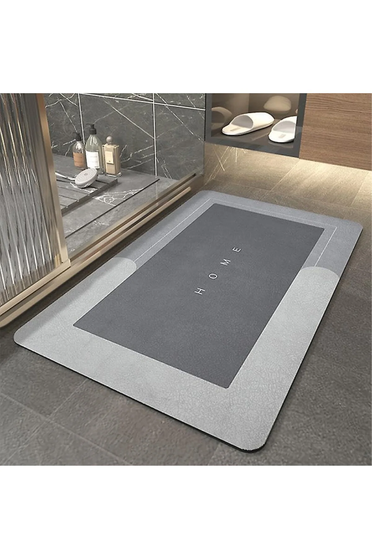 Banyo Paspası-Süper Emici-Kaymaz Tabanlı Banyo Ve Abdest Paspası-