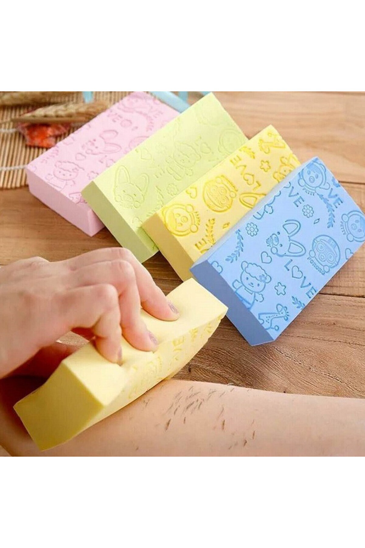 Banyo Sünger Vücut Ölü Cilt Sökücü Peeling Masaj Temizlik Yetişki