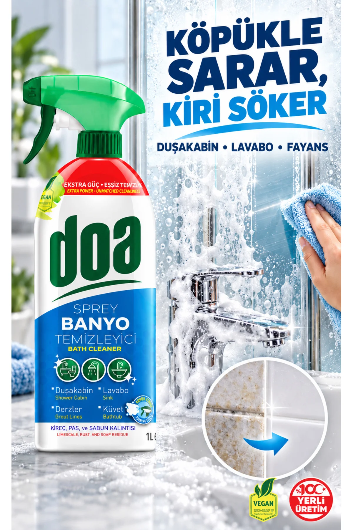 BANYO TEMIZLEYICI SPREY / 1000 ML - Görsel 3