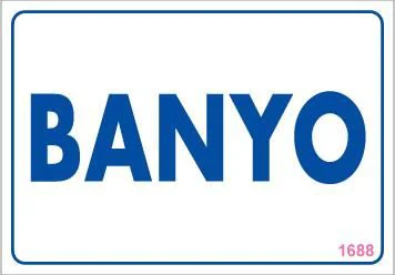 Banyo Uyarı Levhası 17,5x25 KOD:1688 Fiyatı, Yorumları ve Özellikleri