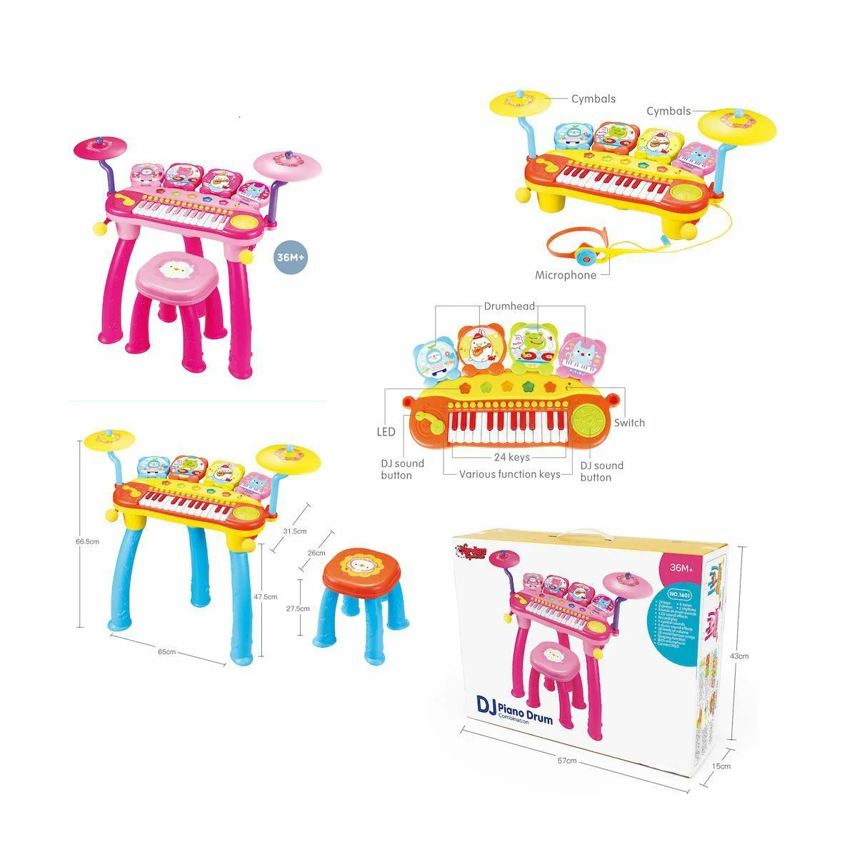 BAO-1601 24 Tuşlu DJ Piano Dul Mp3 -Vardem