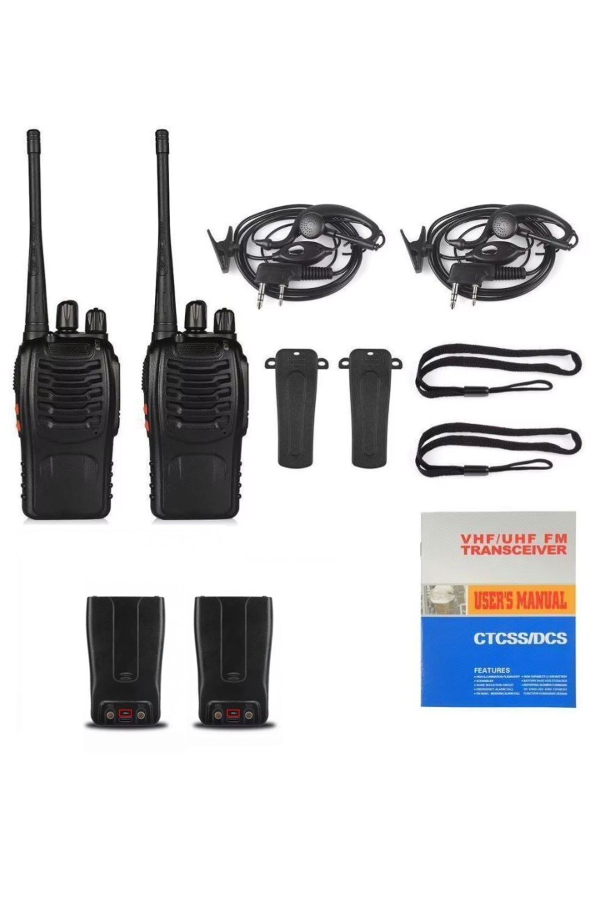 Baofeng 2 Adet 16 Kanal Uhf 400-470mhz Telsiz TYPE-C BATARYA 2026