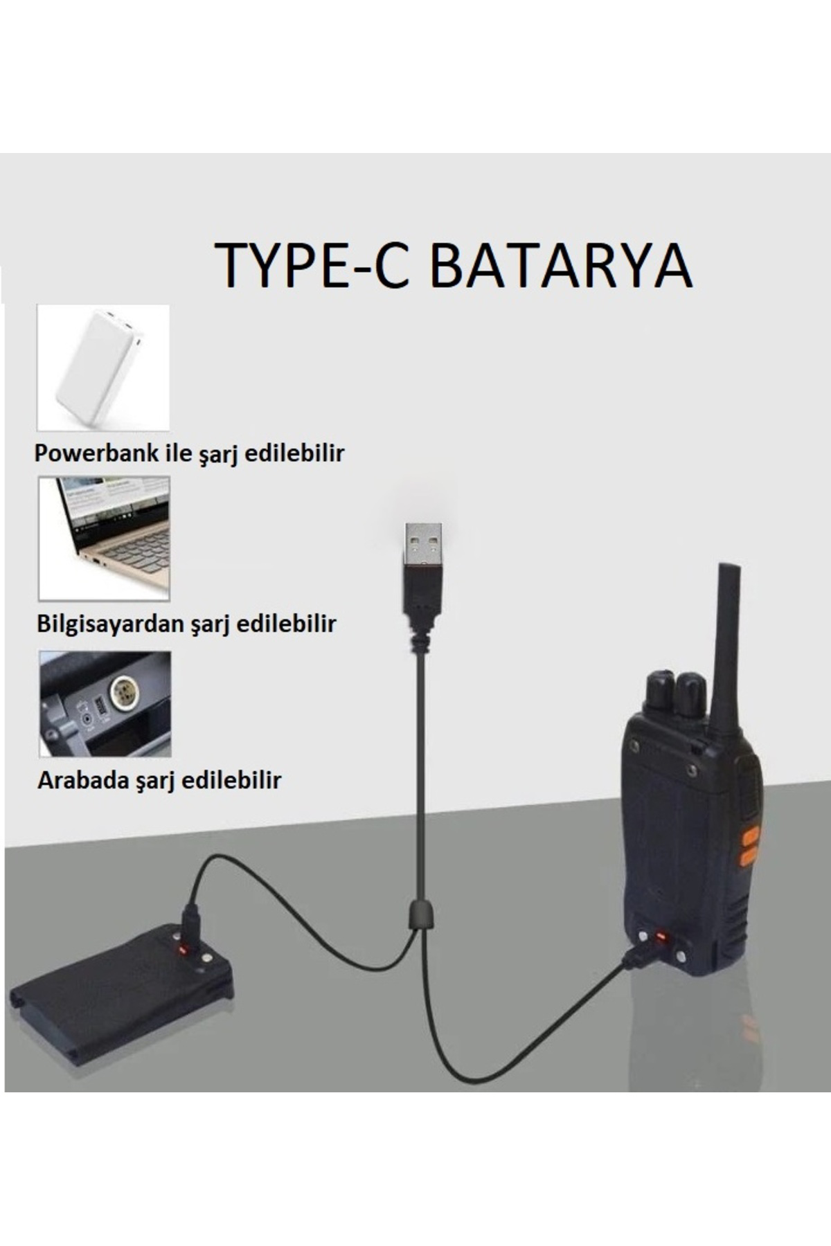 Baofeng 2 Adet 16 Kanal Uhf 400-470mhz Telsiz TYPE-C BATARYA 2026