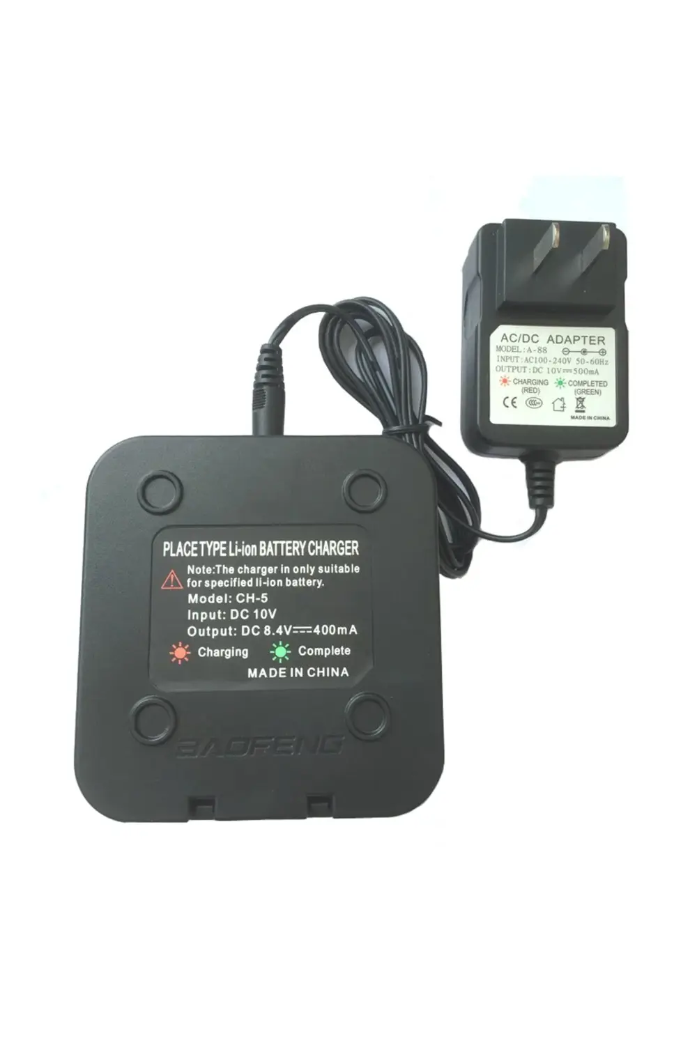 Baofeng 5R + Plus Masaüstü Şarj Tablası Adaptorlu