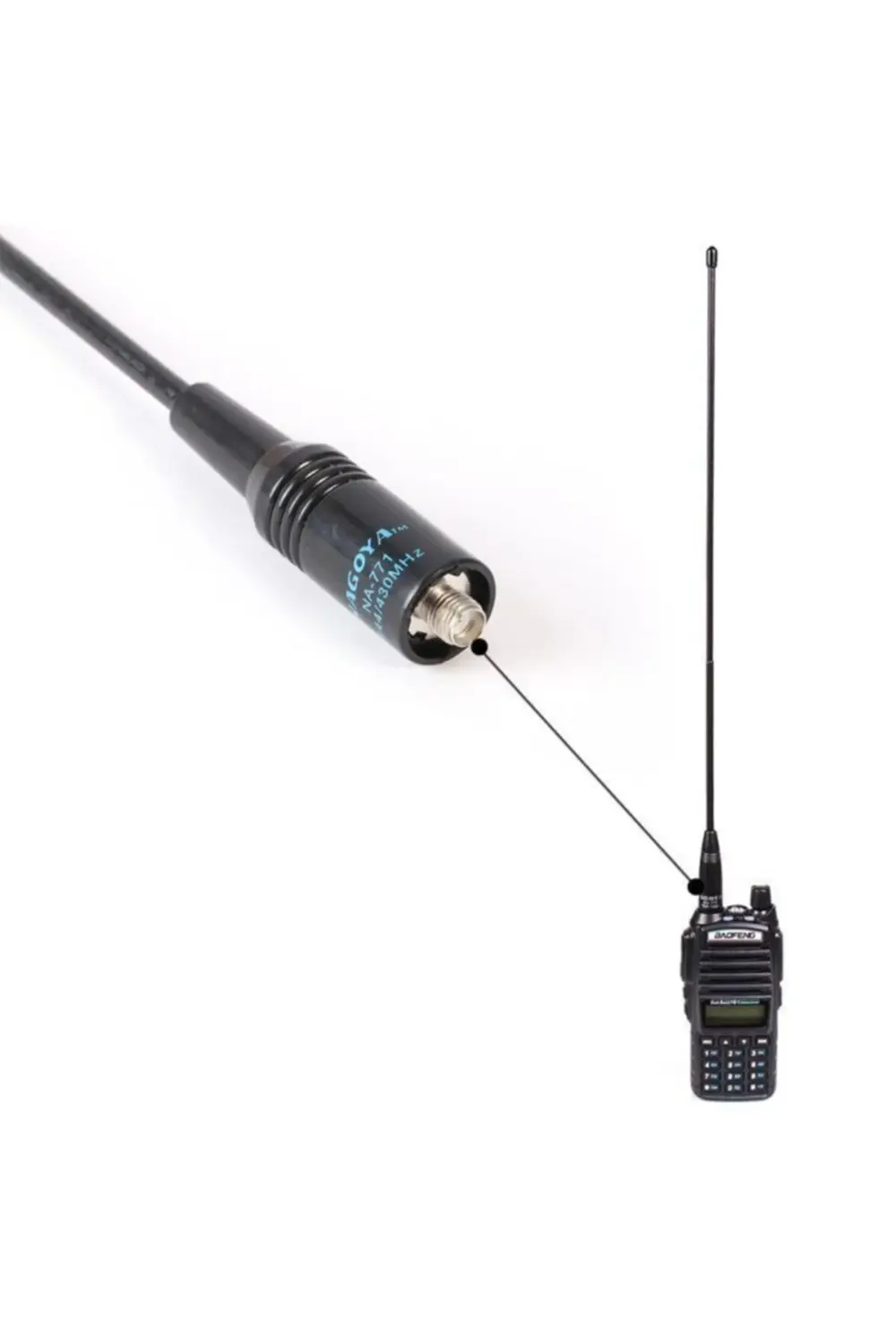 Baofeng Nktech Reteviz Için Uzun Anten 38 Santim Dual Band Esnek