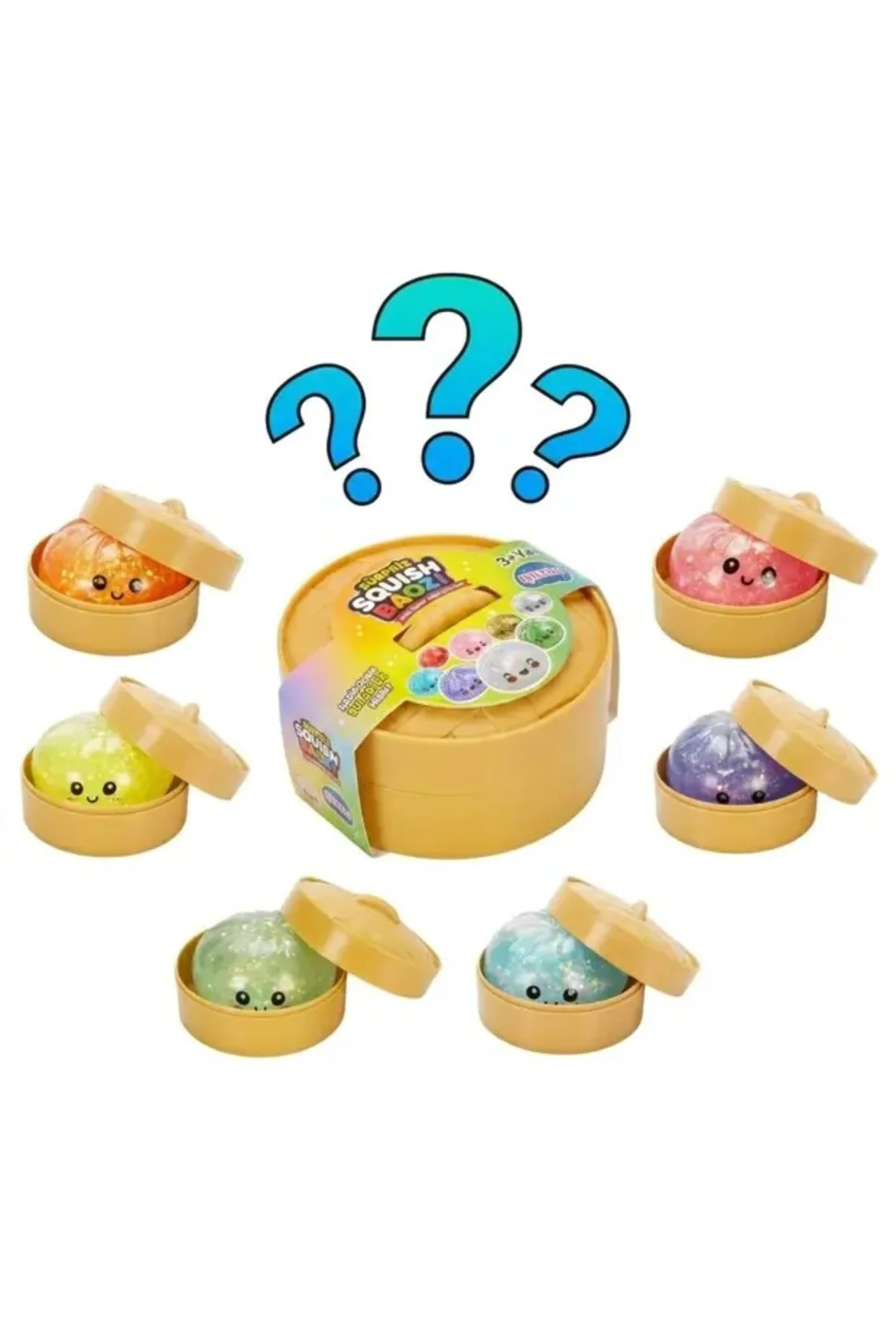 Baozı Squishy Dumpling Sürpriz Paket Renkli Simli Çin Mantısı Sukuşi Kutulu Büyük Boy 10x10 cm Fiyatı, Yorumları ve Özellikleri