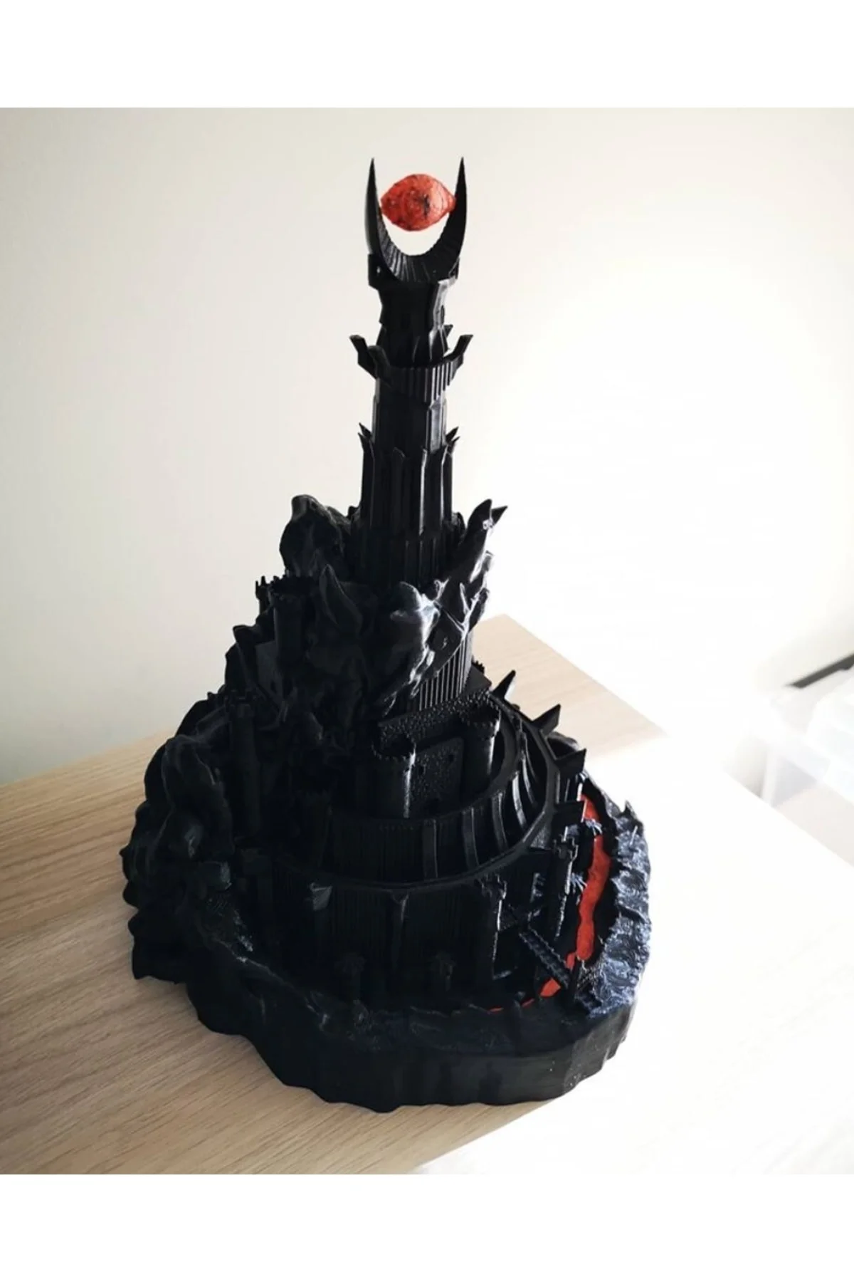 Barad-dur The Dark Tower Minyatürü Biblo Dev Boy 24 Cm Lotr (IŞIKSIZ)