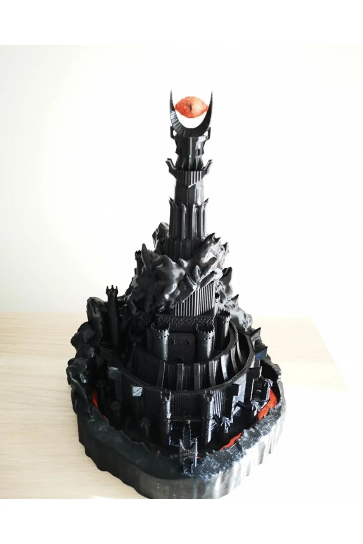 Barad-dur The Dark Tower Minyatürü Biblo Dev Boy 24 Cm Lotr (IŞIKSIZ)