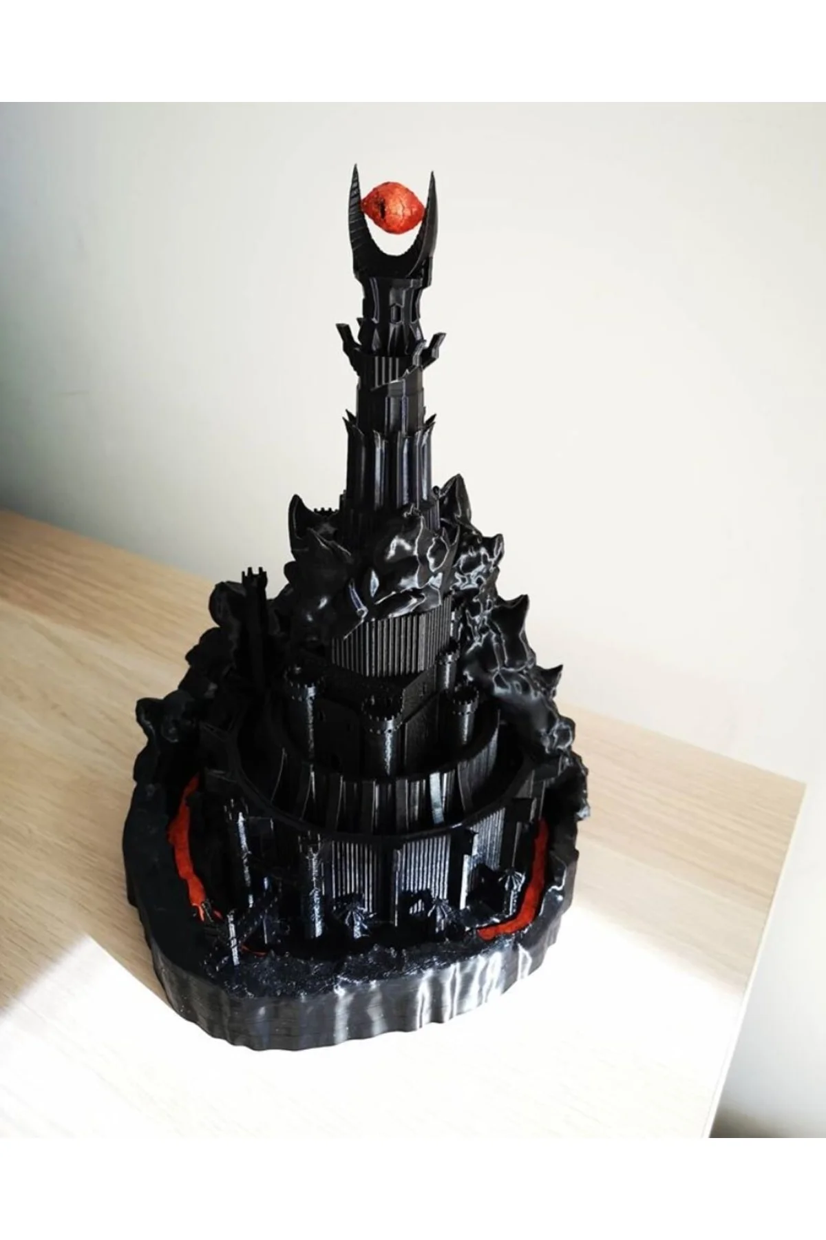 Barad-dur The Dark Tower Minyatürü Biblo Dev Boy 24 Cm Lotr (IŞIKSIZ)