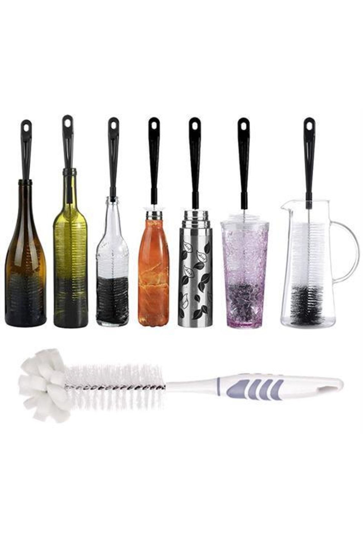 Homecare Barba Kavanoz Şişe Demlik Matara Vazo Temizleyici Firça 716289