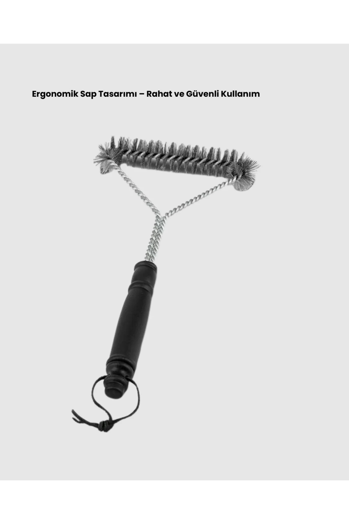 Barbekü ve Mangal İçin Tel Izgara Temizleyici Fırça - Lisinya