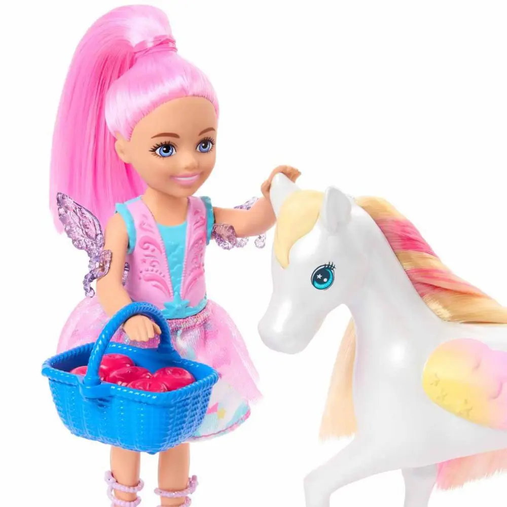 Barbie a Touch of Magic Chelsea ve Pegasus Oyun Seti HNT67 Barbie a Touch of Magic Chelsea ve Pegasus Oyun Seti HNT67