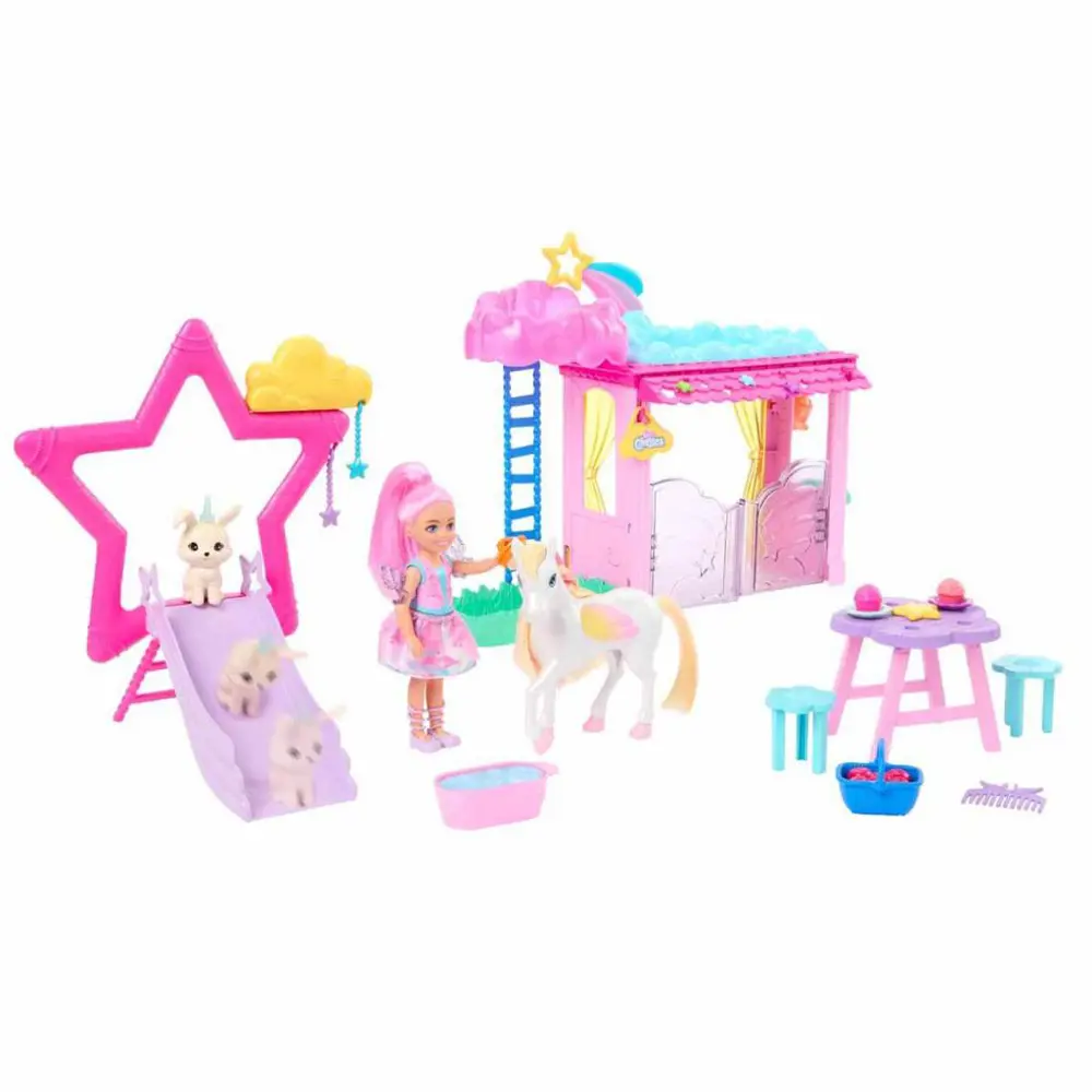 Barbie a Touch of Magic Chelsea ve Pegasus Oyun Seti HNT67 Barbie a Touch of Magic Chelsea ve Pegasus Oyun Seti HNT67