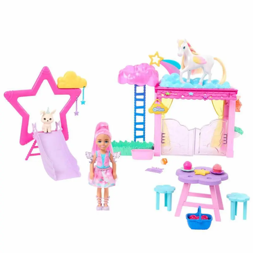Barbie a Touch of Magic Chelsea ve Pegasus Oyun Seti HNT67 Barbie a Touch of Magic Chelsea ve Pegasus Oyun Seti HNT67