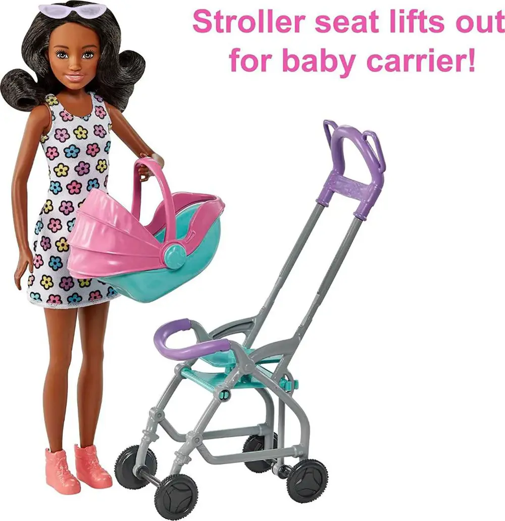 Barbie Bebek Bakıcısı Bebeği ve Aksesuarları Oyun Seti FHY97-HHB6
