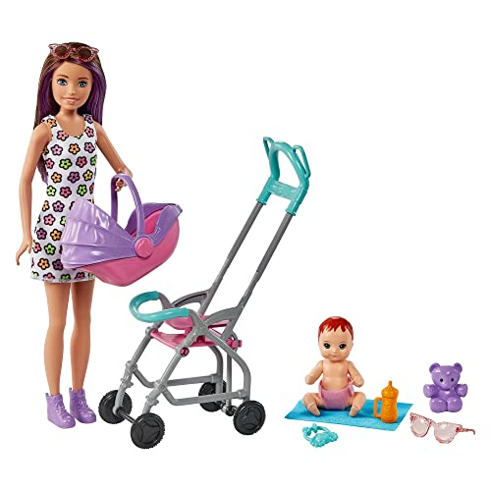Barbie Bebek Bakıcısı Bebeği ve Aksesuarları Oyun Seti FHY97-GXT3