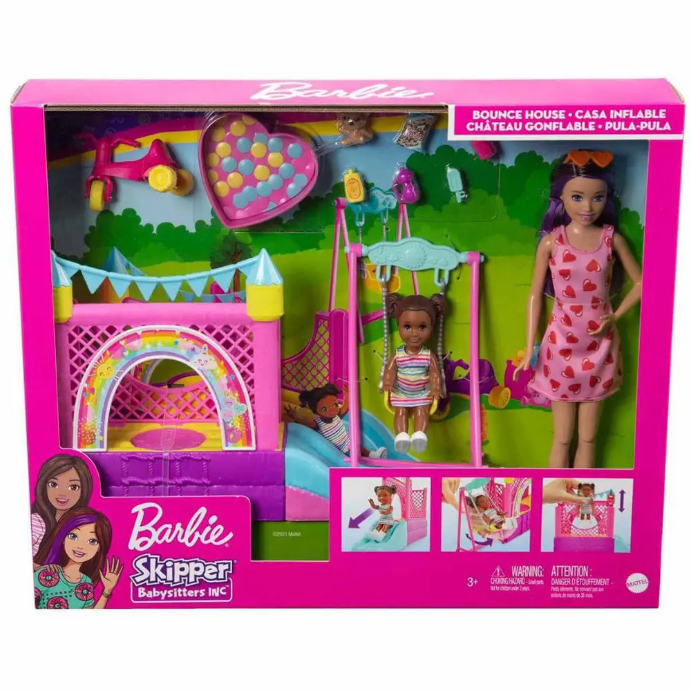 Barbie Bebek Bakıcısı Skipper Oyun Evi Seti HHB67 Barbie Bebek Bakıcısı Skipper Oyun Evi Seti HHB67