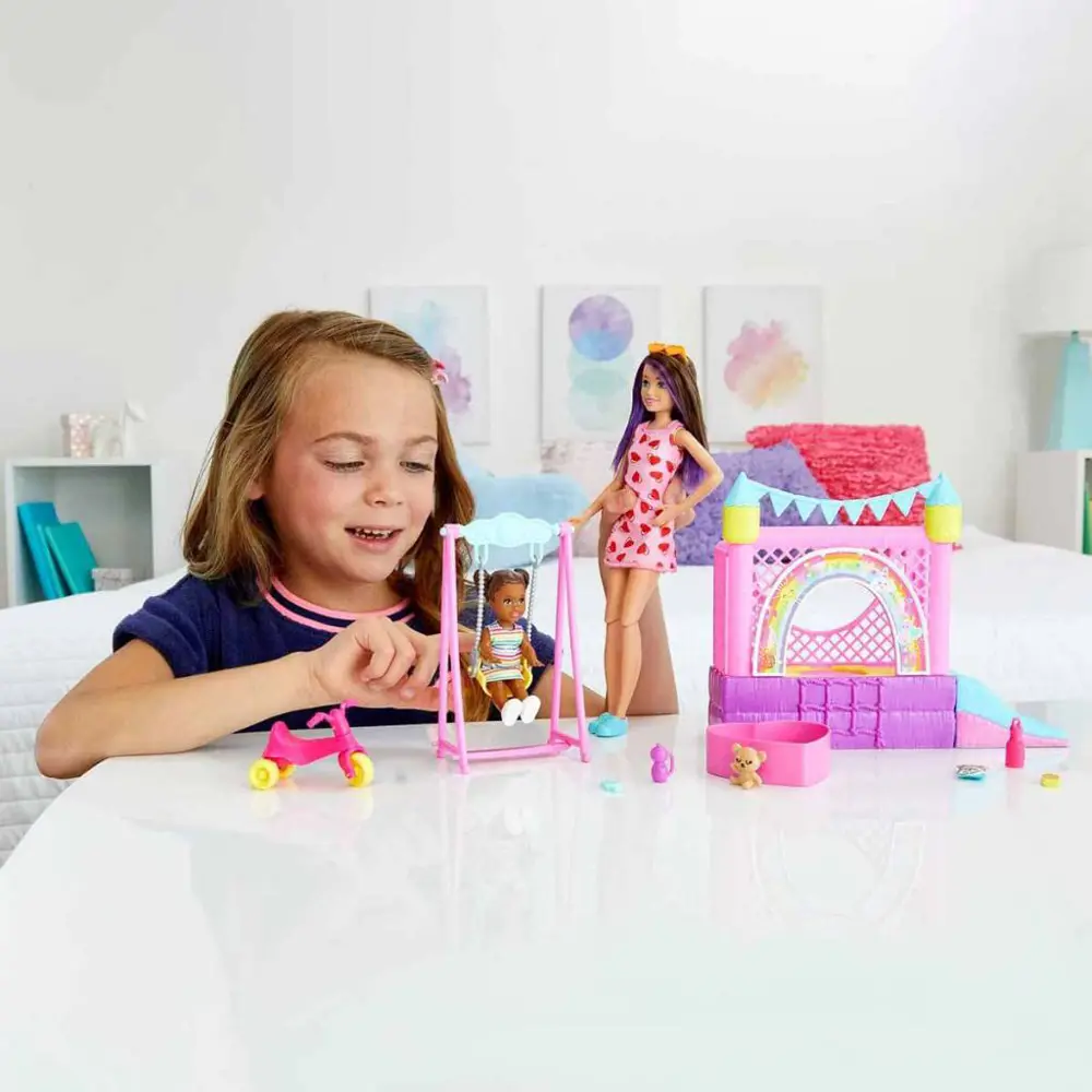Barbie Bebek Bakıcısı Skipper Oyun Evi Seti HHB67 Barbie Bebek Bakıcısı Skipper Oyun Evi Seti HHB67