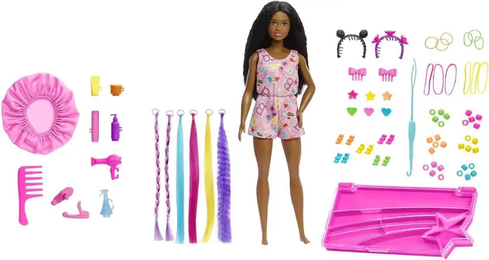 Barbie Brooklyn Eğlenceli Saçlar Oyun Seti HHM39 Barbie Brooklyn Eğlenceli Saçlar Oyun Seti HHM39