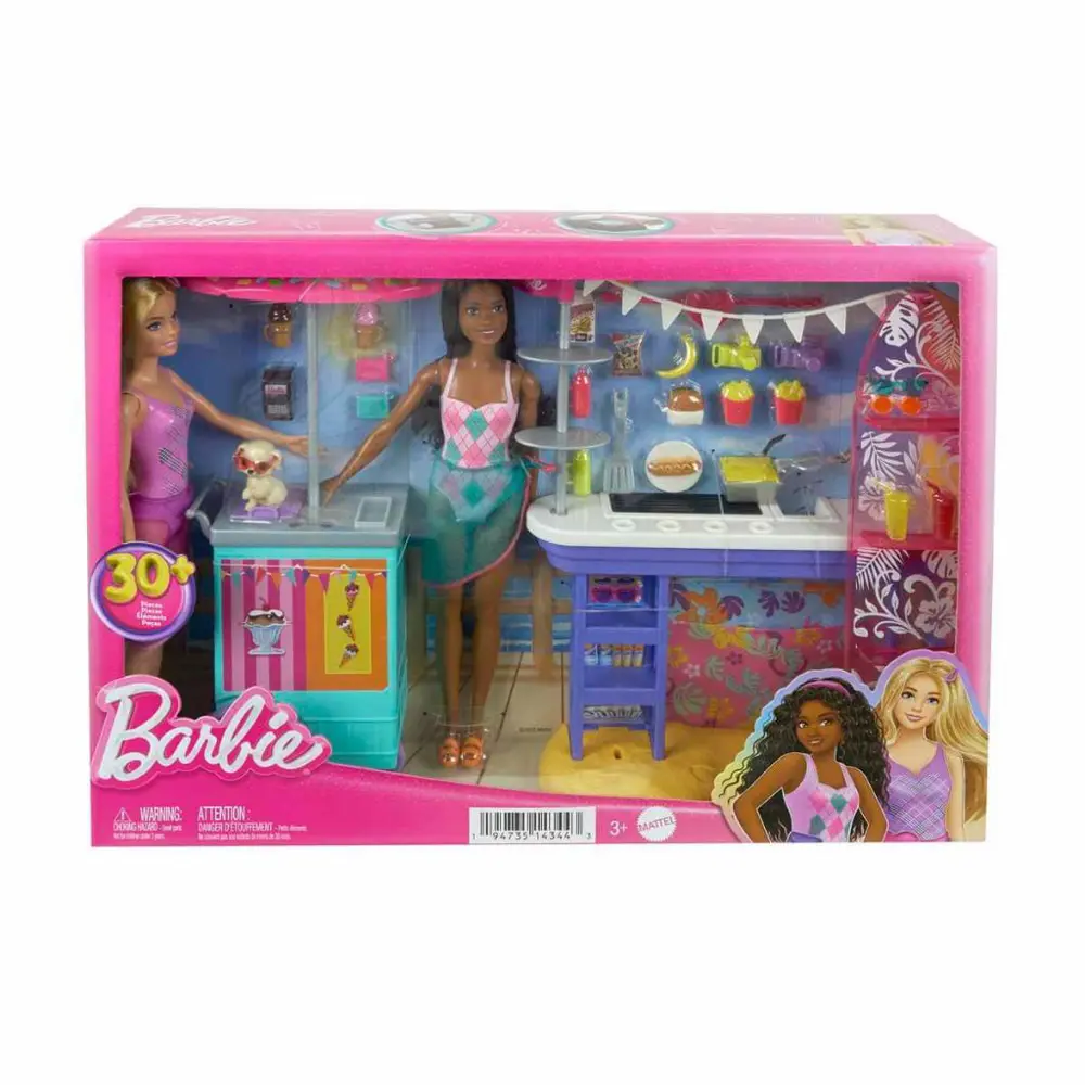 Barbie Brooklyn ve Malibu Bebekleri Oyun Seti HNK99 Barbie Brooklyn ve Malibu Bebekleri Oyun Seti HNK99