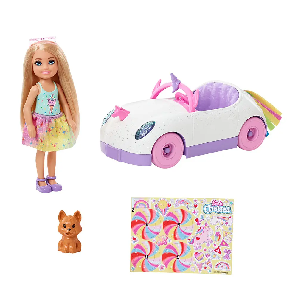 Barbie Chelsea Bebek ve Arabası GXT41 Barbie Chelsea Bebek ve Arabası GXT41