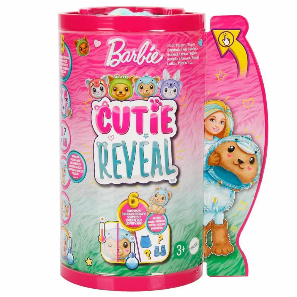 Barbie Chelsea Cutie Reveal Şirin Kostümler Serisi Teddy Bear Dol