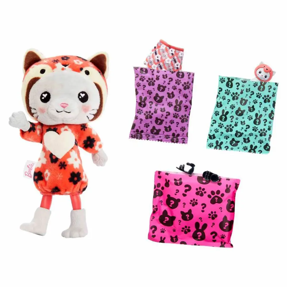 Barbie Chelsea Cutie Reveal Şirin Kostümler Serisi Kitty Red Pand Barbie Chelsea Cutie Reveal Şirin Kostümler Serisi Kitty Red Pand