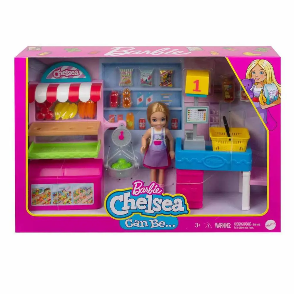 Barbie Chelsea Meslekleri Öğreniyor Market Çalışanı Chelsea ve Oy