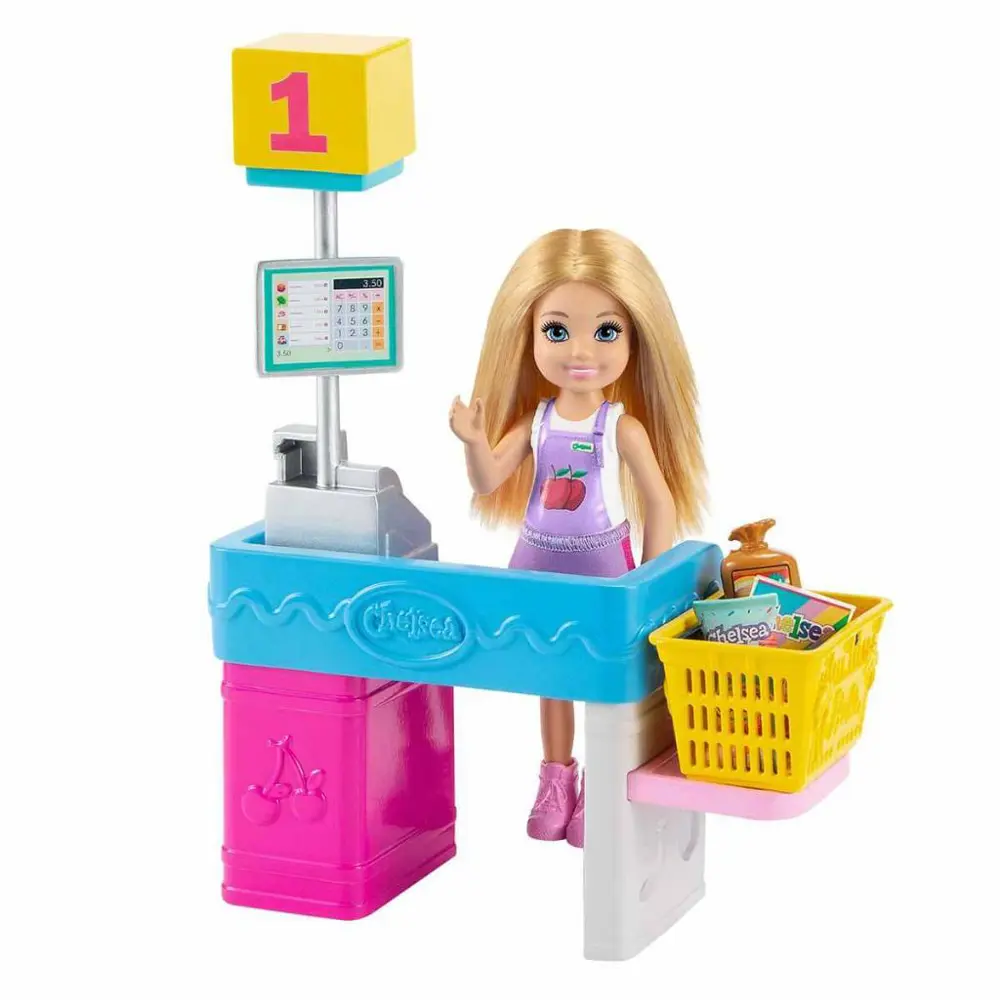 Barbie Chelsea Meslekleri Öğreniyor Market Çalışanı Chelsea ve Oy