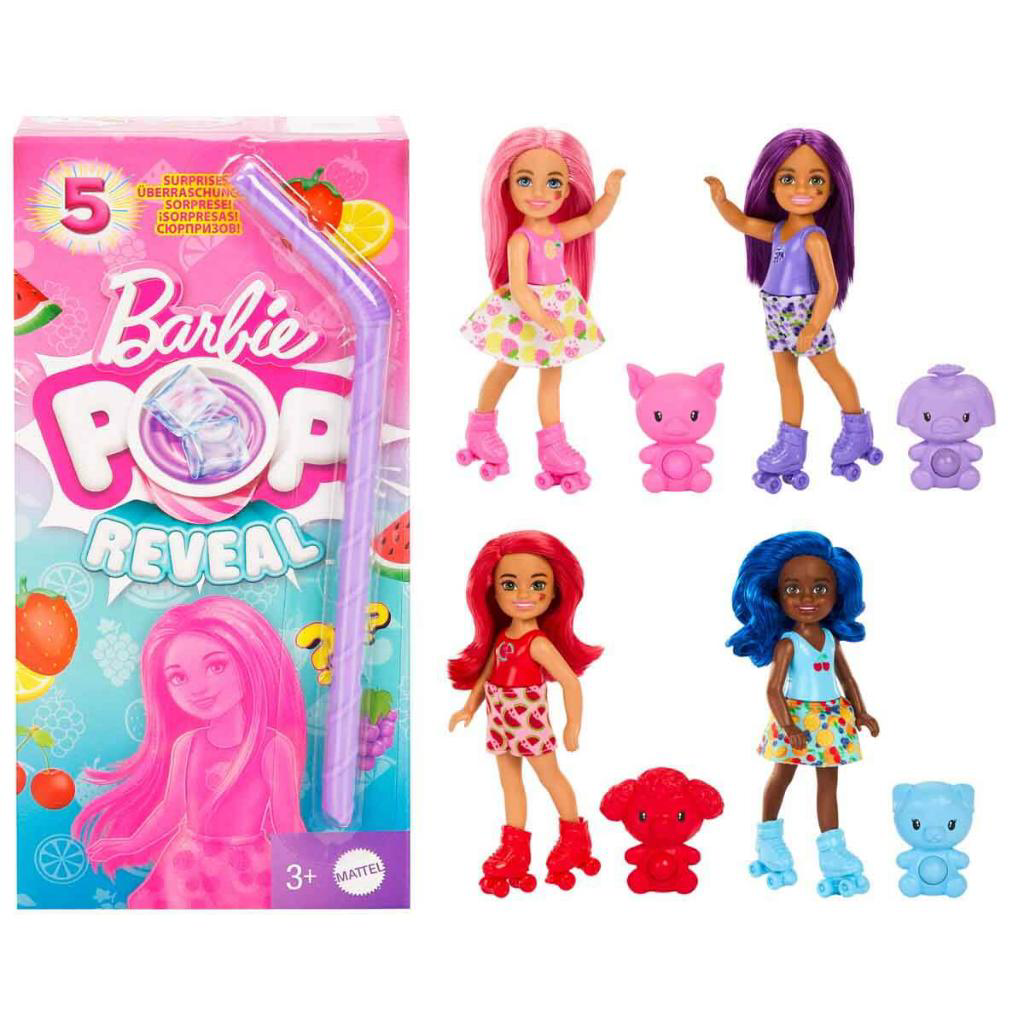 Barbie  Chelsea Pop Reveal Meyve Serisi Sürpriz Paket Hrk58