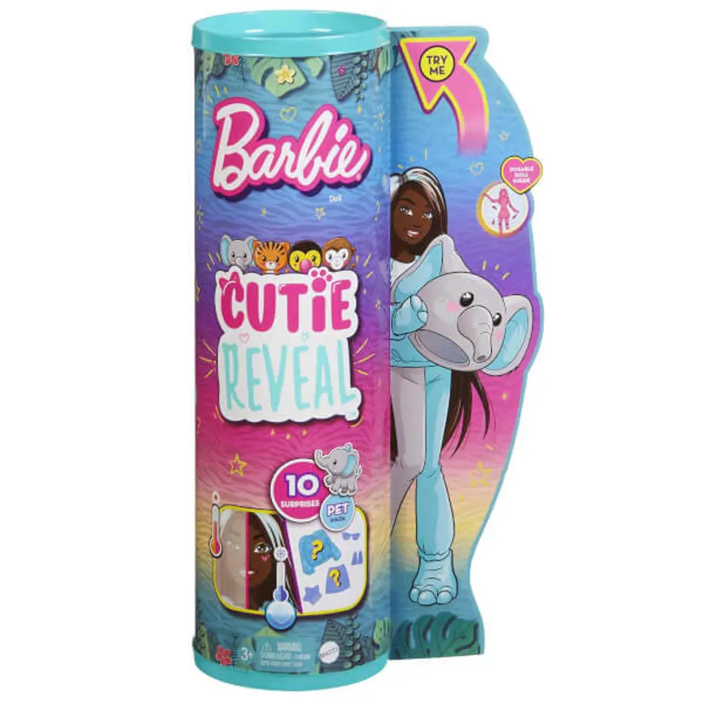 Barbie Cutie Reveal Bebekler Barbie Tropikal Orman Serisi - Fil H Barbie Cutie Reveal Bebekler Barbie Tropikal Orman Serisi - Fil H
