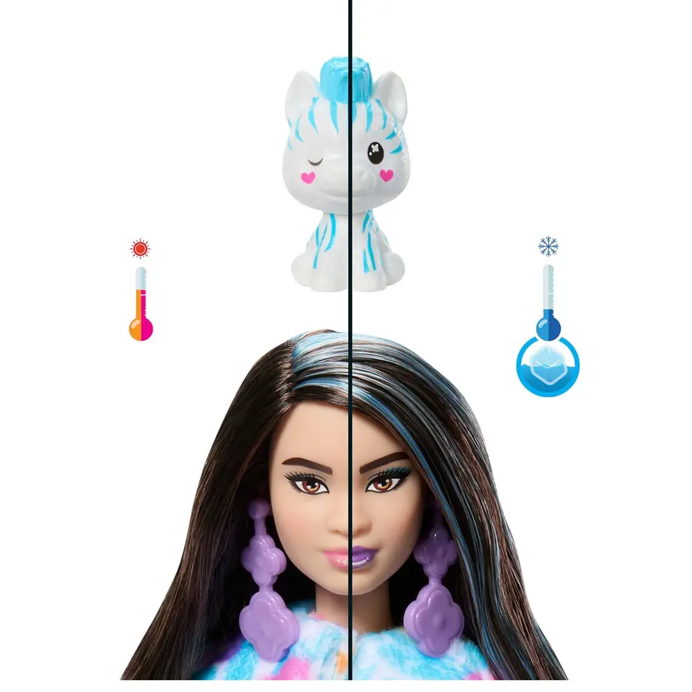 Barbie Cutie Reveal Rüya Renkler Serisi Zebra Doll HRK37-HRK39