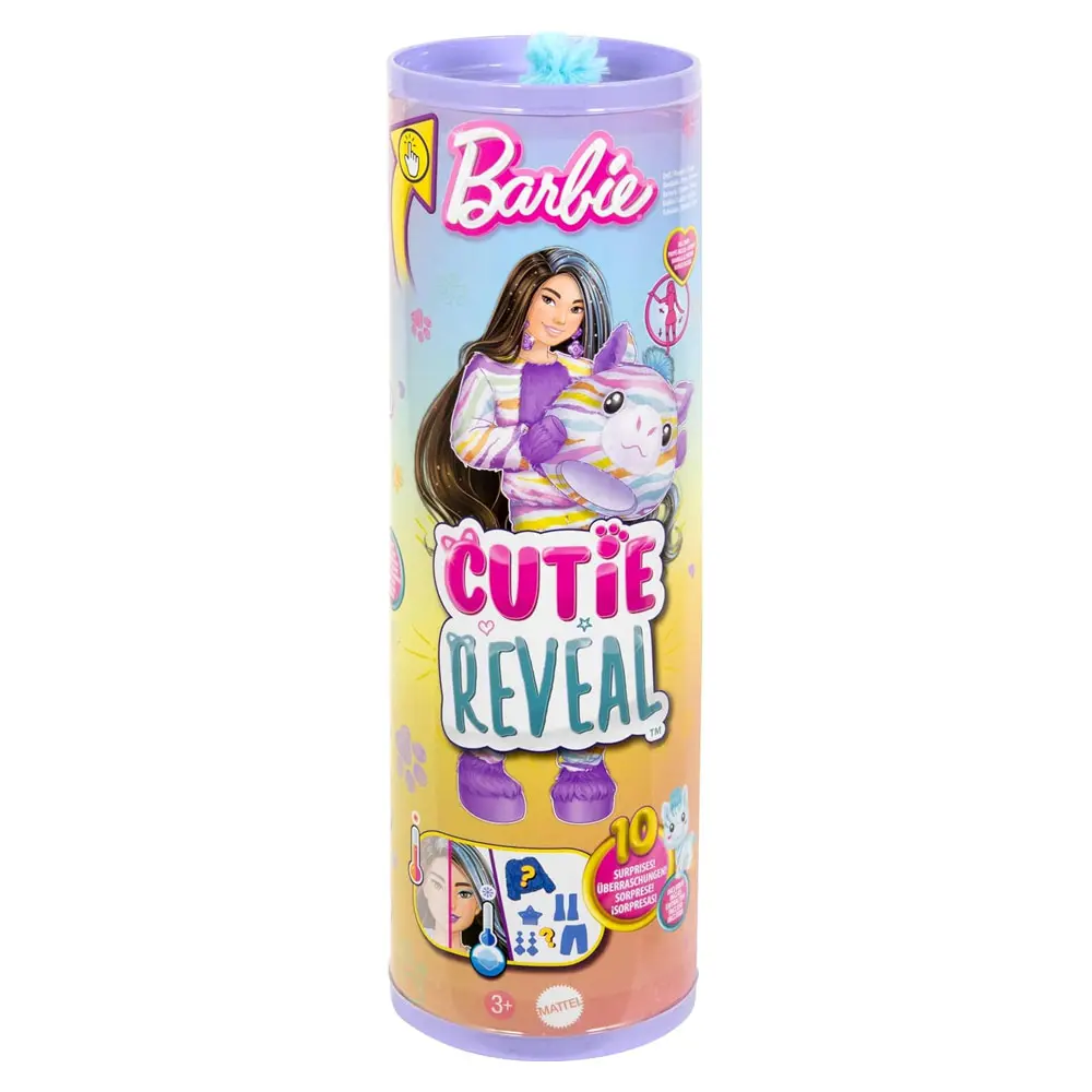 Barbie Cutie Reveal Rüya Renkler Serisi Zebra Doll HRK37-HRK39