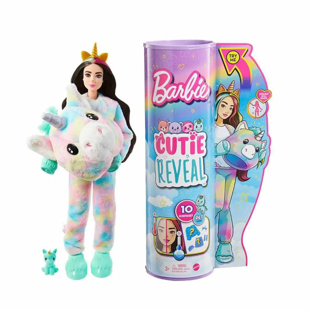 Barbie Cutie Reveal S2 Gökkuşağı Unicorn HJL56-HJL58